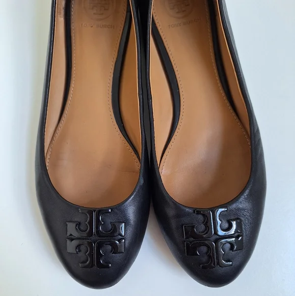 Tory Burch Lowell Ballet Flats | Size 8 | Black Leather - Picture 5 of 11